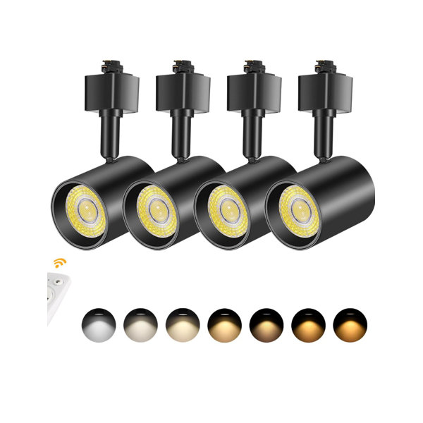 Motrackcao LED Track Lighting Heads H Type Track Light Heads Dimmable Rail Ceiling Spotlight Fixtures Accent Art Task,2700K-6500K Stepless